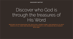 Desktop Screenshot of discoverybaptist.org