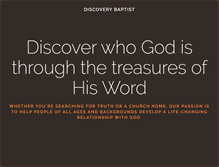 Tablet Screenshot of discoverybaptist.org